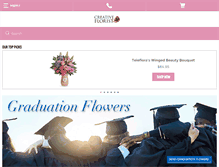 Tablet Screenshot of creativefloristonline.com